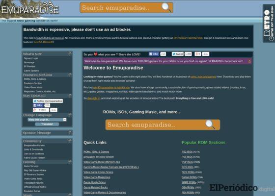 EmuParadise cierra; adiós al paraíso de las ROMs 2