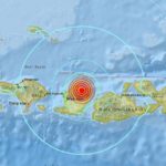 Un nuevo sismo de magnitud 7 grados sacudió a la Isla Lombok en Indonesia este domingo