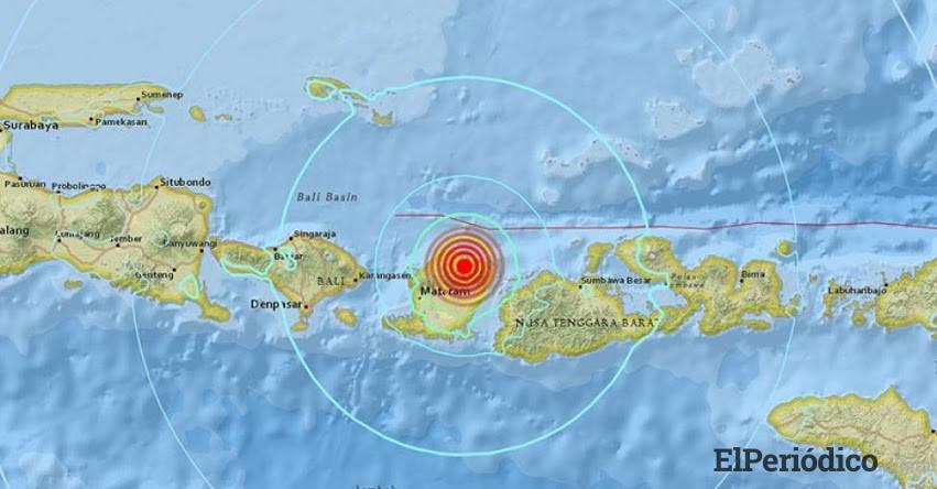 Sismo en Indonesia Un nuevo sismo de magnitud 7 grados sacudió a la Isla Lombok en Indonesia este domingo
