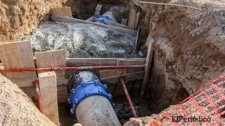 Rotura de una tubería en el puerto de Ibiza Ibiza