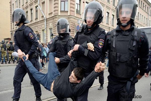 Protestas-Rusia Policia-Rusia
