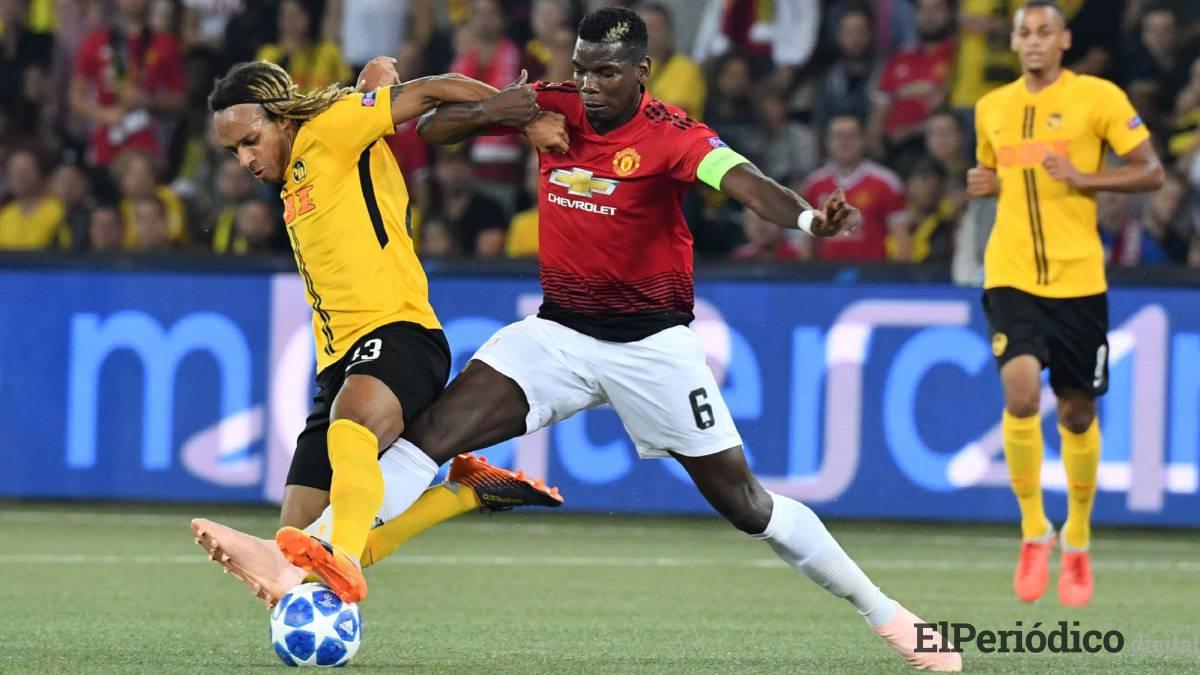 El Manchester United consiguió una contundente victoria por marcador de 0 a 3, sobre el Young Boys. Paul Pogba tuvo un destacado desempeño.