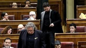 Rufián monta un nuevo espectáculo en el Pleno y es expulsado por Pastor 1 Rufián