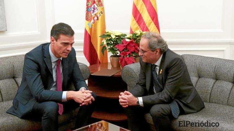 Quin Torra le advierte a Sánchez Quim Torra