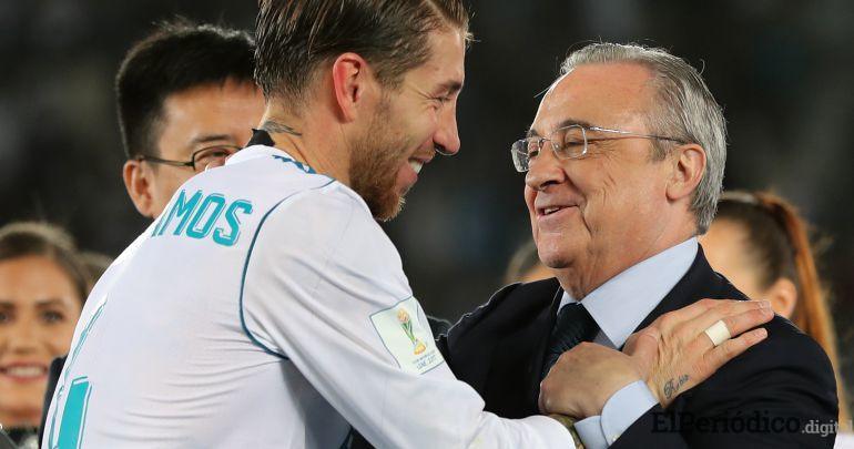 Sergio Ramos y Florentino Pérez discusion