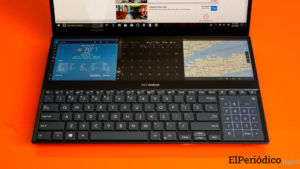 La empresa taiwanesa Asus deslumbra con laptop de doble pantallas 4K 1
