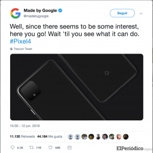 Google filtró imágenes del Pixel 4 que se lanzaría en octubre 1