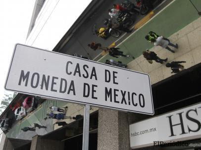 cartel de Casa de Moneda de México, donde se ha producido el robo.