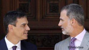 El presidente Pedro Sánchez llega tarde a su encuentro con el Rey y con los deberes sin hacer 1