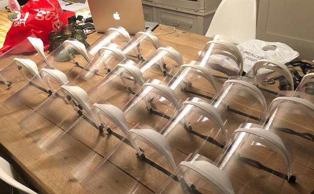 Impresoras que imprimen protección desde Marbella 1 Las máscaras una vez montadas