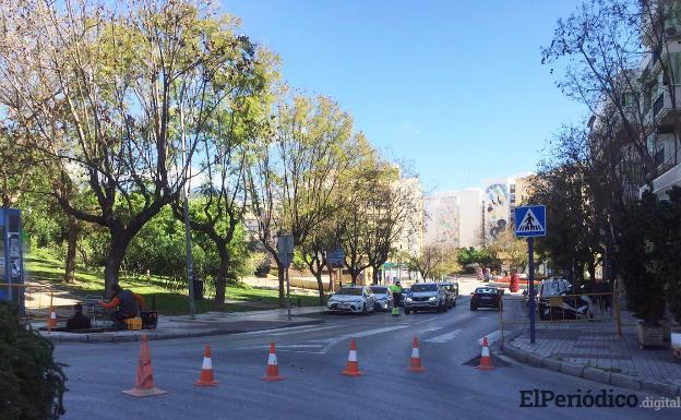 aumentan las obras de la red de abastecimiento del Calvario aprovechando la reducción del tráfico