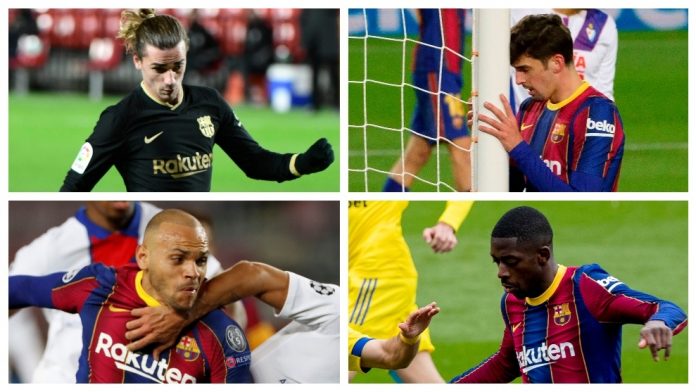 El Barcelona se impacienta, muchos remates sin goles