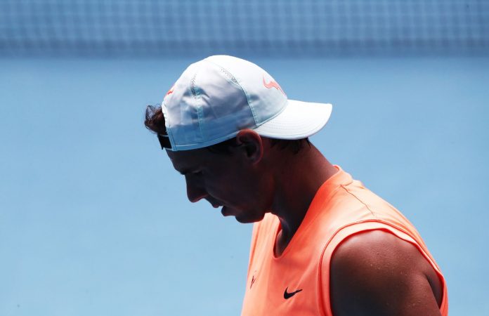 Rafael Nadal lesionado en la zona lumbar