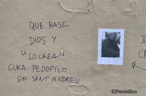 Pintada en las calles del barrio de Sant Andreu 