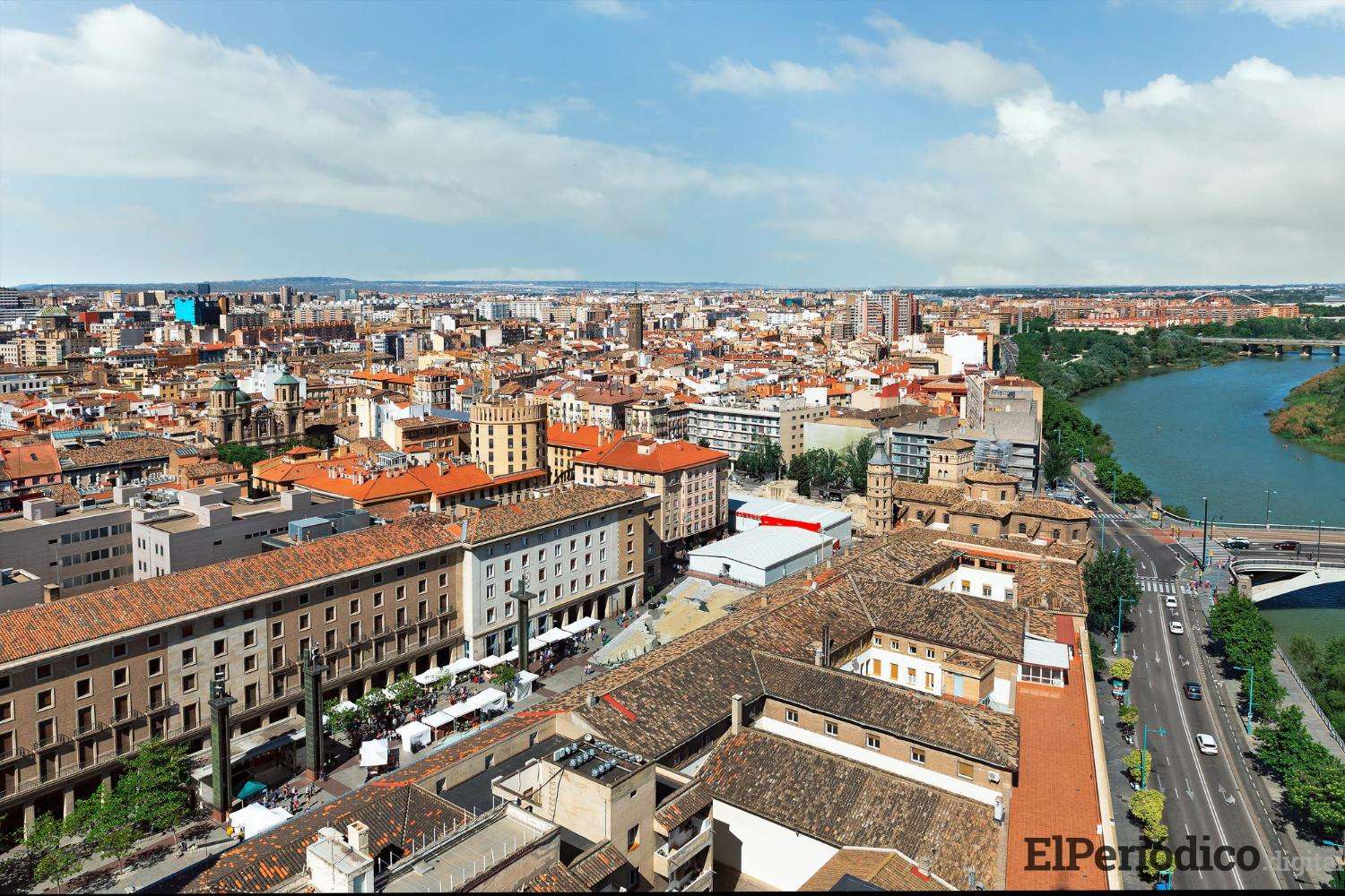 Vistas aéreas de Zaragoza