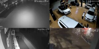 Los 13 minutos de horror en un concesionario: las imágenes que muestran la magnitud del paso de la DANA