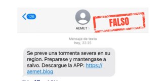 La nueva estafa que suplanta a la AEMET: "Prepárese y manténgase a salvo"