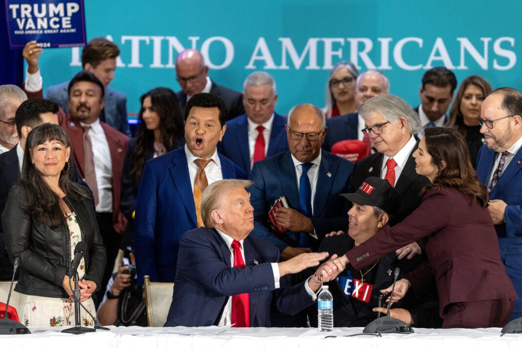 El voto latino masculino dio por primera vez su apoyo mayoritario al republicano