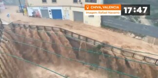 El barranco del Poyo aumentó 100 veces su caudal en menos de dos horas
