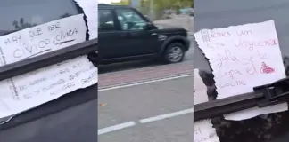 Un hombre aparca su coche ocupando dos plazas y estas son las consecuencias en la luna de su coche