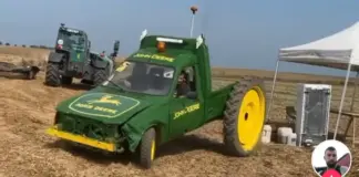 El curioso caso de un agricultor que convirtió una Citroën C15 en un tractor John Deere