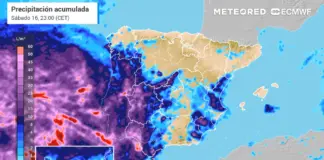 Aviso de tormentas hoy por una borrasca fría: siete provincias en alerta y avisos por mangas marinas