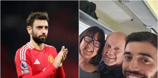 Bruno Fernandes, al rescate de un pasajero que se desmayó en el avión a Portugal: "¡Necesitamos ayuda!"