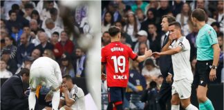 Los gestos del capitán Lucas Vázquez