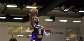 Bronny James tampoco luce en su estreno en la G League