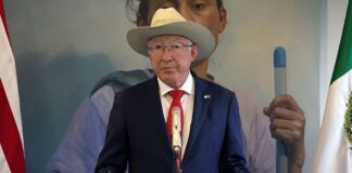 El embajador de EE.UU. en México plantea trabajo coordinado en la frontera