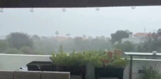 Una DANA deja tormentas, fuertes vientos y nieve en Canarias