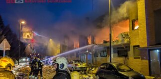 Registrada una fuerte explosión en un edificio de Noáin por una fuga de gas