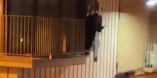 Vídeo: Detenido un okupa en Badalona mientras intentaba entrar a martillazos en una vivenda