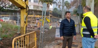 Reconstruyen la red de pluviales de la avenida José Manuel Vallés tras los destrozos de la DANA