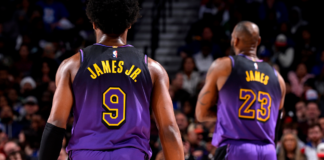LeBron James sigue escalando lugares en la historia de la NBA, junto a su hijo Bronny
