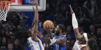 Los Mavericks sorprenden a los Thunder y los Lakers sufren ante los Nets