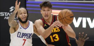 Bogdanovic ve rota su histórica racha de partidos anotando al menos un triple