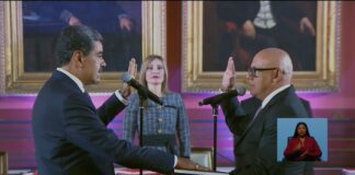 Mira el momento en el que Maduro se juramenta para un nuevo mandato en Venezuela
