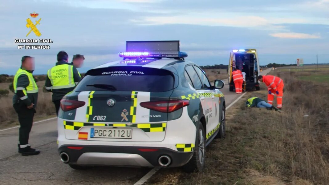 Detenido tras pegar y abandonar a su pareja en mitad de una carretera en Palencia