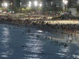 Ola de calor histórica en Brasil: las noches en la playa, única escapatoria a las sofocantes temperaturas