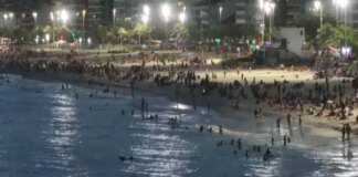 Ola de calor histórica en Brasil: las noches en la playa, única escapatoria a las sofocantes temperaturas