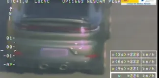 El mayor exceso de velocidad interceptado por el helicóptero de la DGT en 2024: casi el doble del límite