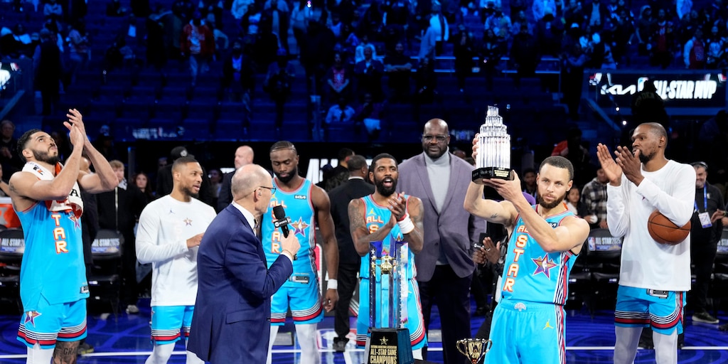 El All Star Game de la NBA estrenó nuevo formato: ganó el equipo de Shaquille O’Neal y Curry fue el jugador más valioso